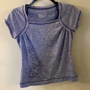 Womens Tek Gear Blue Active Wear Shirt - Size Small